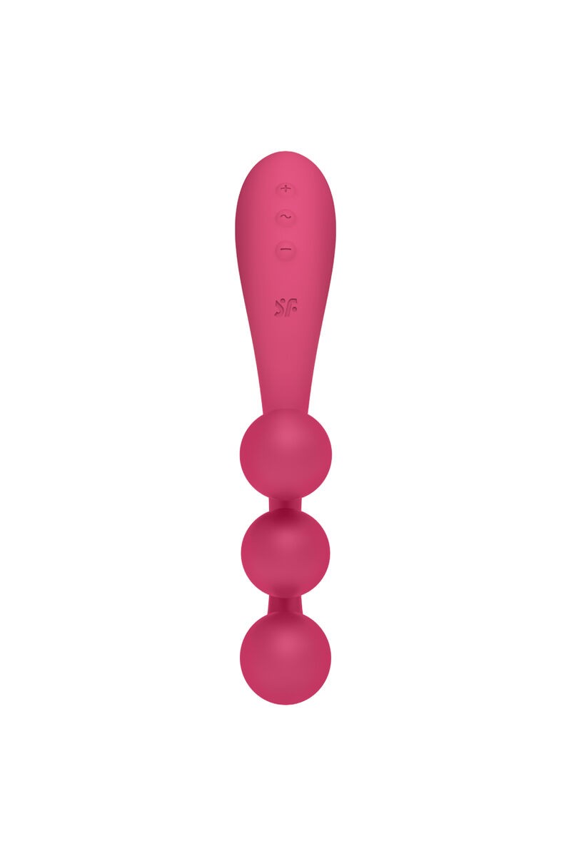 SATISFYER - TRI BALL 1 MULTI VIBRADOR ROJO