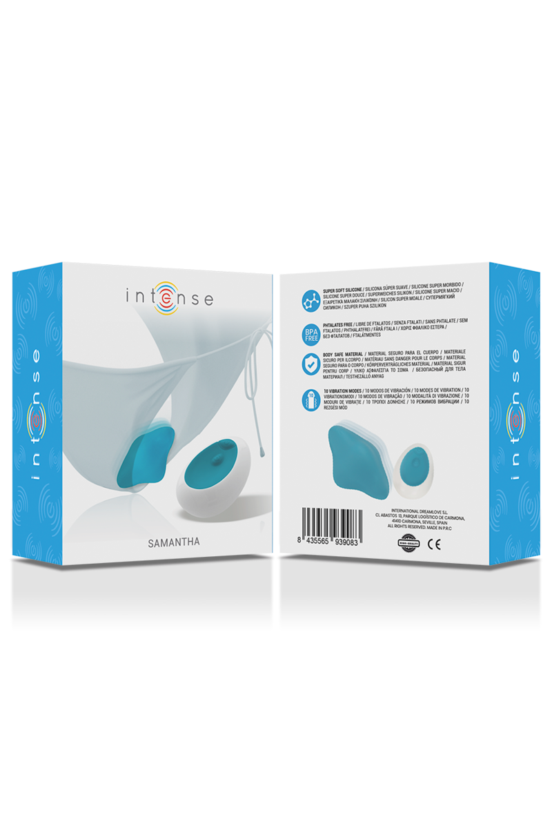 INTENSE - SAMANTHA PANTIE CONTROL REMOTO AZUL
