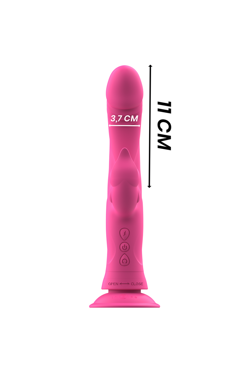 INTENSE - JULIO VIBRADOR RABBIT SILICONA ROSA