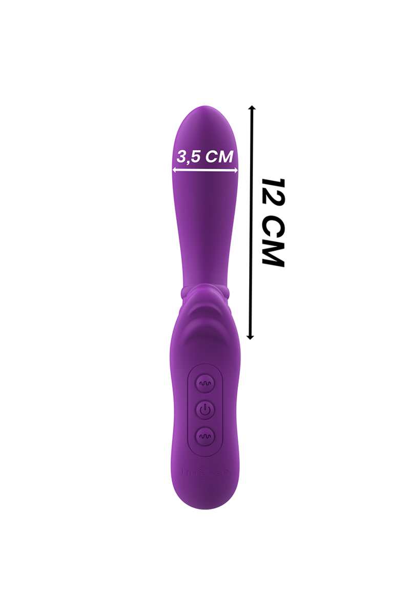 INTENSE - HARRY VIBRADOR FLEXIBLE CON LENGUA MORADO