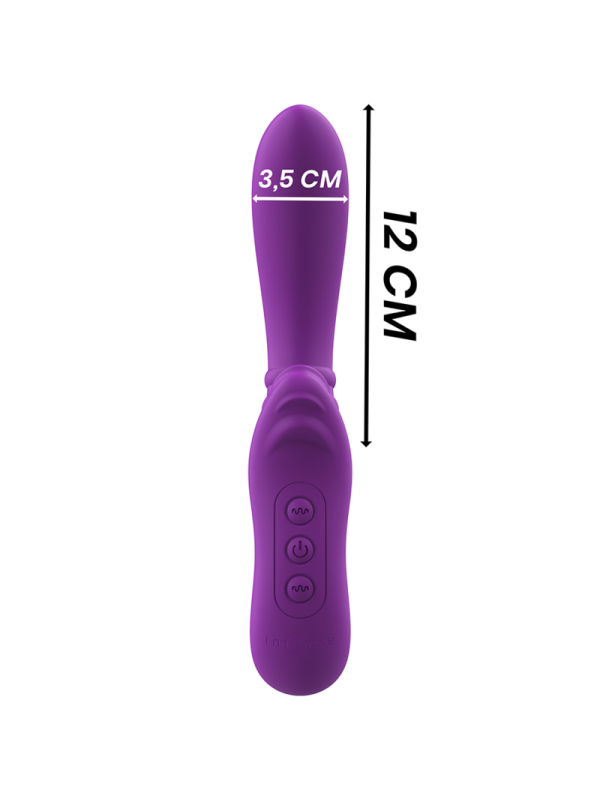 INTENSE - HARRY VIBRADOR FLEXIBLE CON LENGUA MORADO