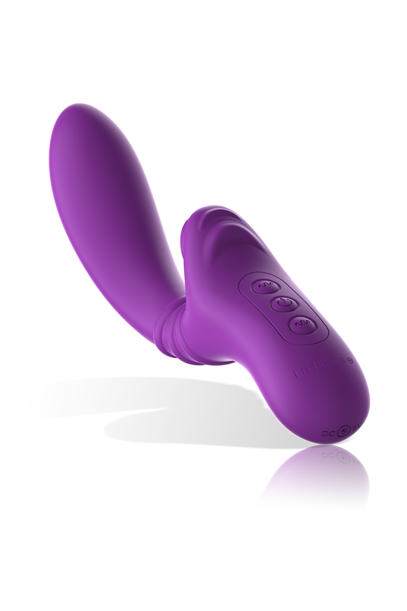 INTENSE - HARRY VIBRADOR FLEXIBLE CON LENGUA MORADO