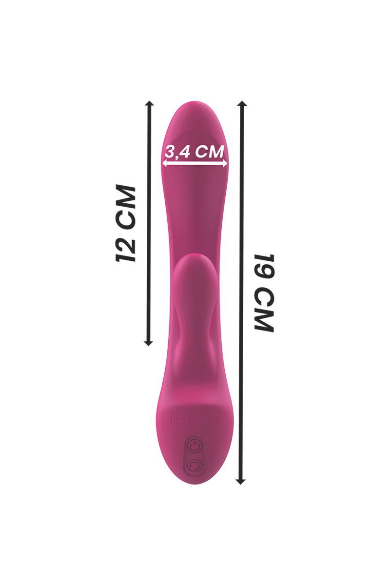 INTENSE - LUIGI VIBRADOR RABBIT SILICONA LIQUIDA ROSA