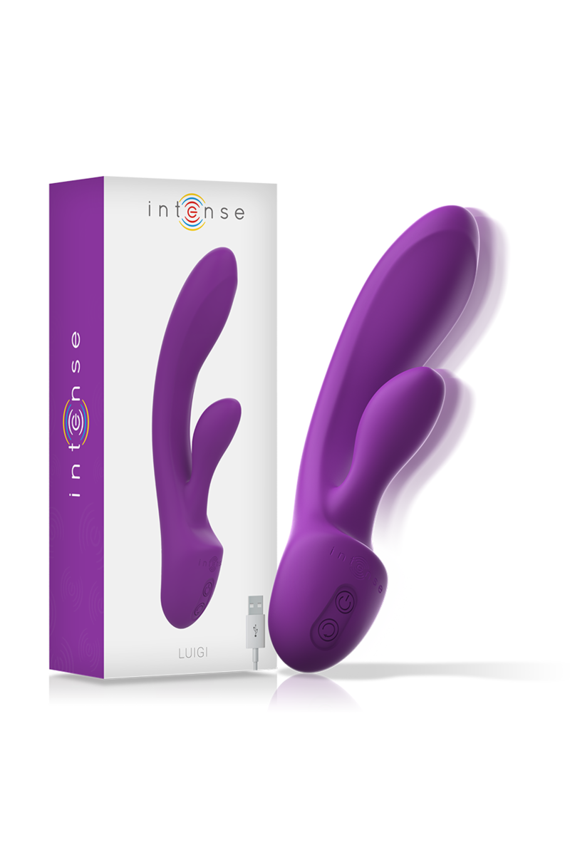 INTENSE - LUIGI VIBRADOR RABBIT SILICONA LIQUIDA MORADO