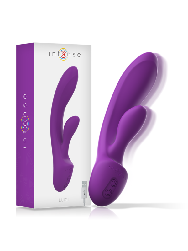 INTENSE - LUIGI VIBRADOR RABBIT SILICONA LIQUIDA MORADO