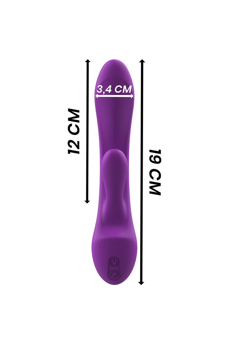 INTENSE - LUIGI VIBRADOR RABBIT SILICONA LIQUIDA MORADO