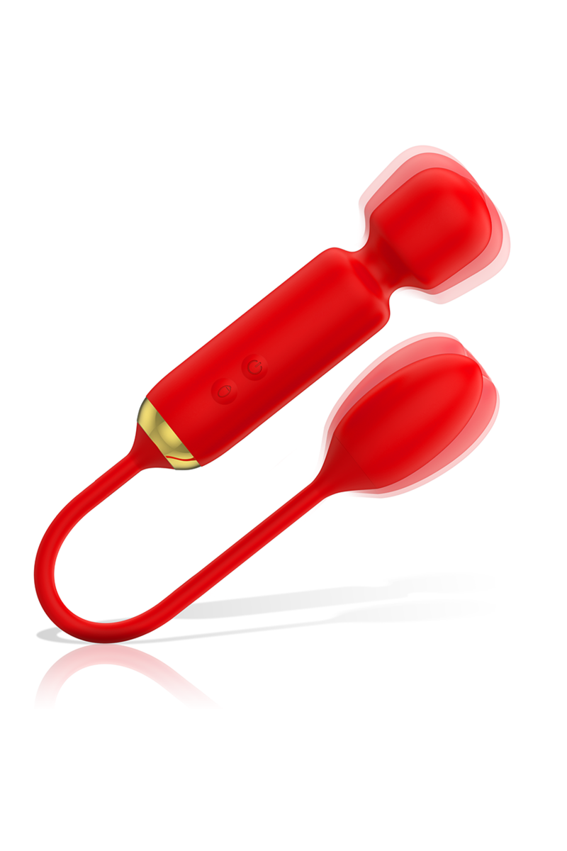 MIA - TOSCANA DOUBLE PLEASURE WAND + HUEVO VIBRADOR