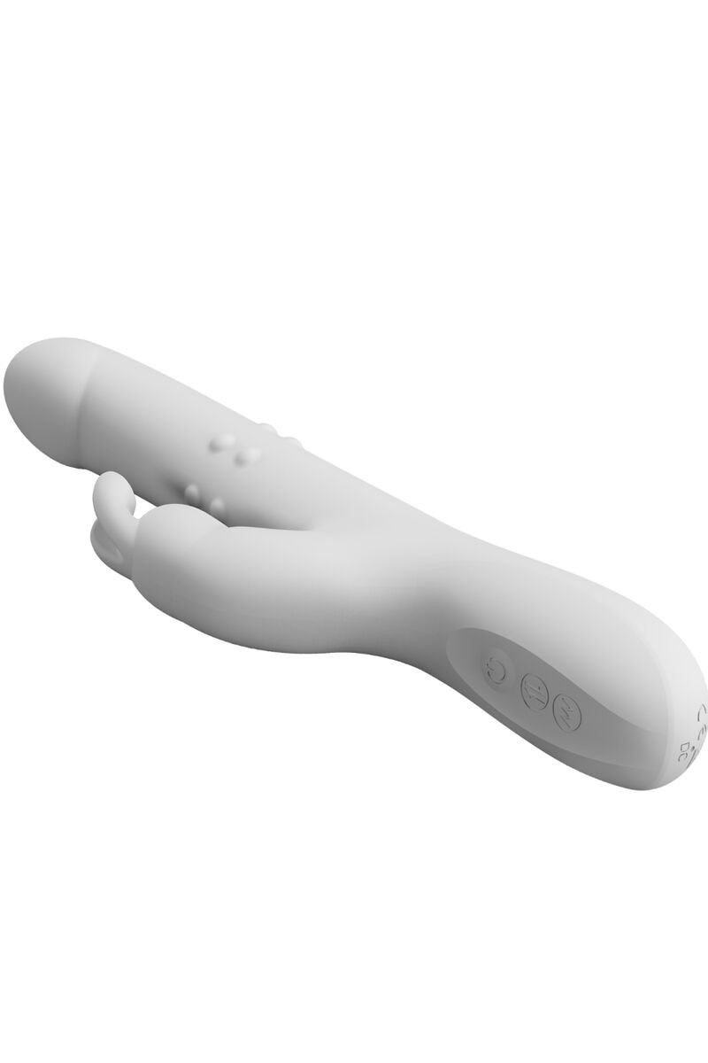 PRETTY LOVE - REESE VIBRADOR CON ROTACIÓN PLATEADO