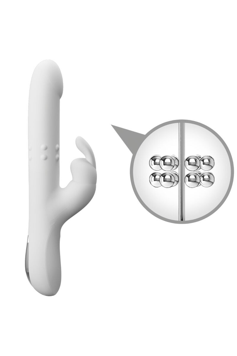 PRETTY LOVE - REESE VIBRADOR CON ROTACIÓN PLATEADO