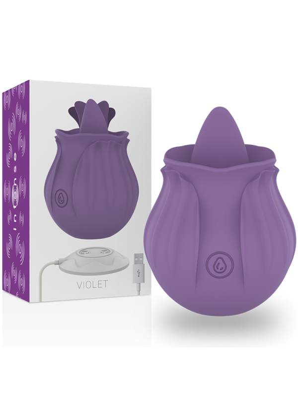 INTENSE - VIOLET ESTIMULADOR LENGUA BASE MAGNETICA