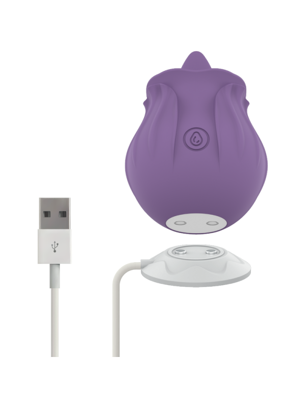 INTENSE - VIOLET ESTIMULADOR LENGUA BASE MAGNETICA