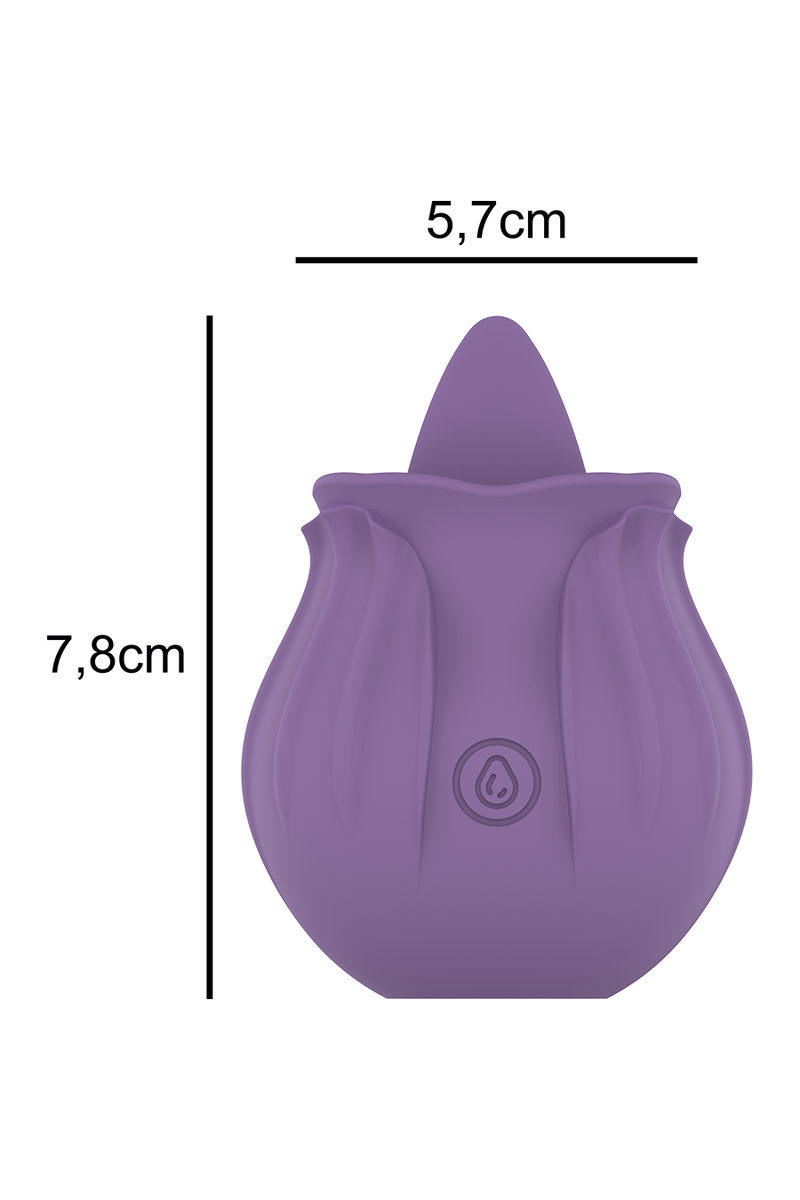 INTENSE - VIOLET ESTIMULADOR LENGUA BASE MAGNETICA