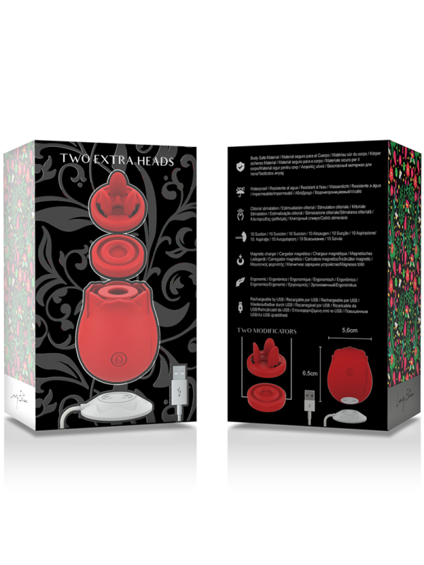 MIA - ESTIMULADOR CLITORIS DOS CABEZALES 3 EN 1 EDICIÓN DE LUJO