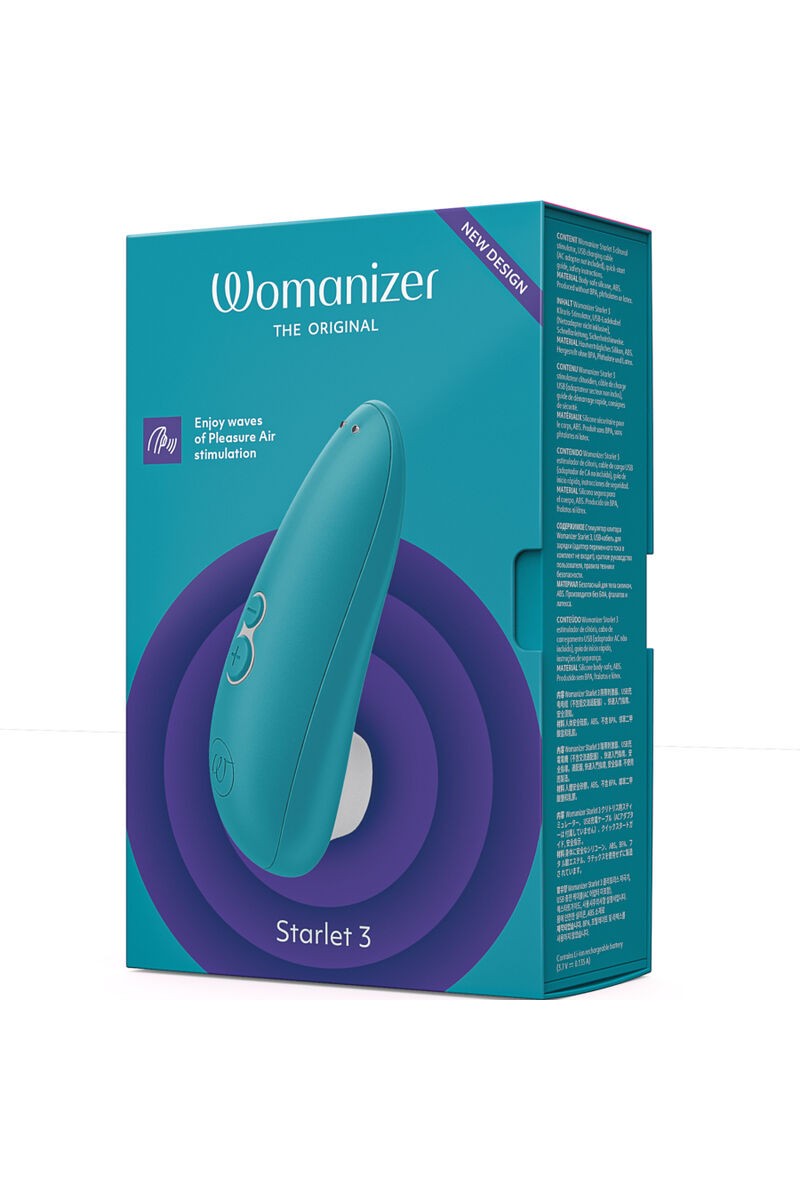 WOMANIZER - STARLET 3 ESTIMULADOR CLÍTORIS TURQUESA