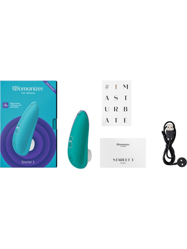 WOMANIZER - STARLET 3 ESTIMULADOR CLÍTORIS TURQUESA