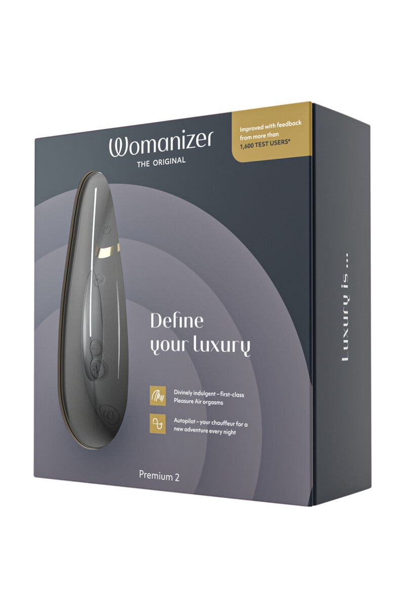 WOMANIZER - PREMIUM 2 ESTIMULADOR DE CLÍTORIS NEGRO