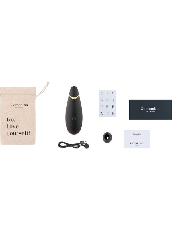 WOMANIZER - PREMIUM 2 ESTIMULADOR DE CLÍTORIS NEGRO