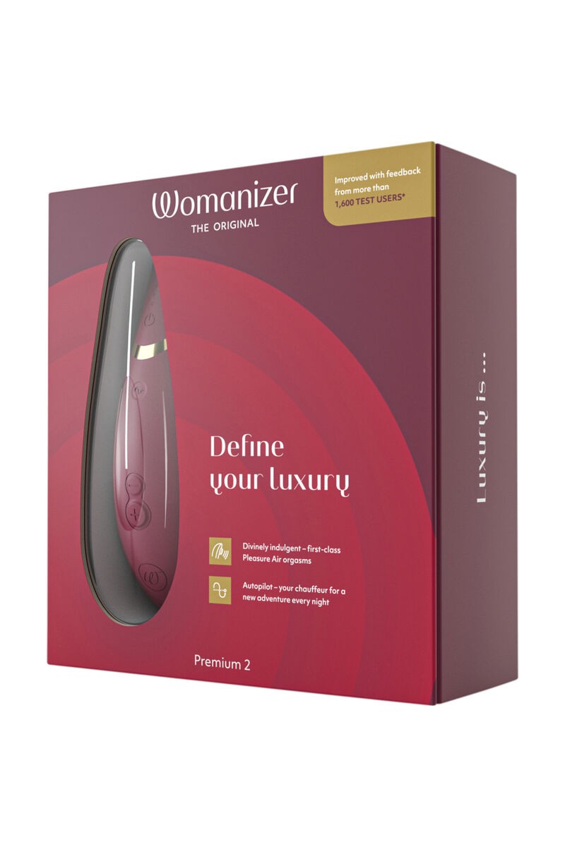 WOMANIZER - PREMIUM 2 ESTIMULADOR DE CLÍTORIS BURDEOS