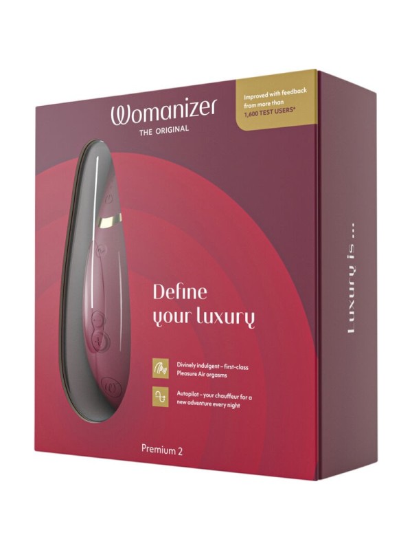 WOMANIZER - PREMIUM 2 ESTIMULADOR DE CLÍTORIS BURDEOS