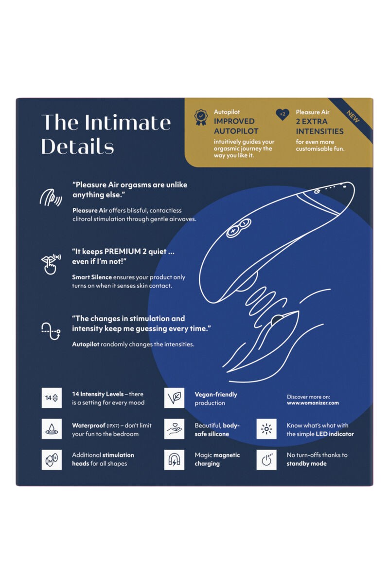 WOMANIZER - PREMIUM 2 ESTIMULADOR DE CLÍTORIS ARÁNDANO