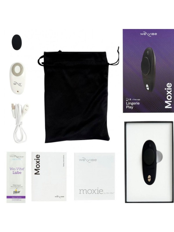 WE-VIBE - MOXIE + VIBRADOR CLÍTORIS NEGRO