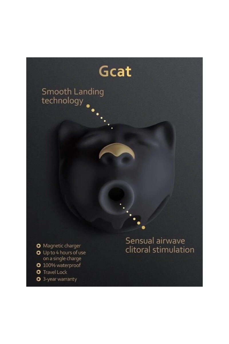 G-VIBE - GCAT MYSTIC SUCCIONADOR DE CLÍTORIS NEGRO