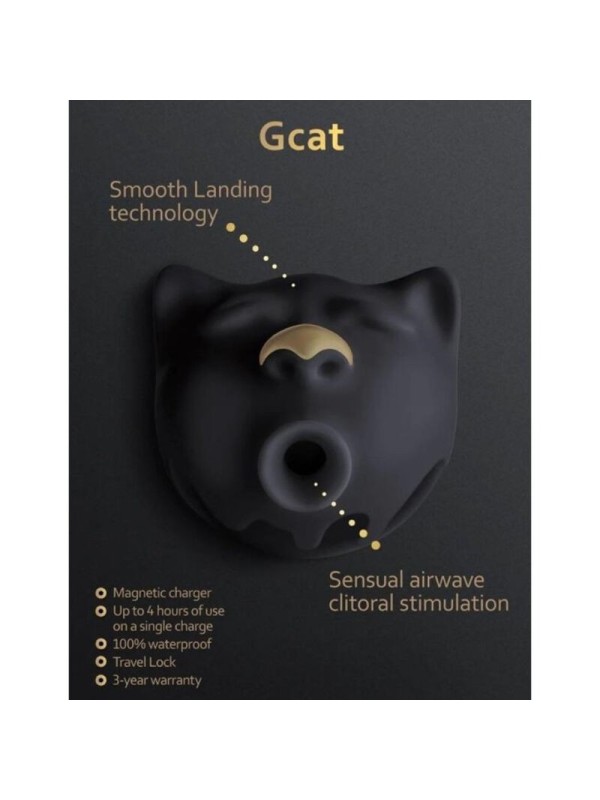 G-VIBE - GCAT MYSTIC SUCCIONADOR DE CLÍTORIS NEGRO