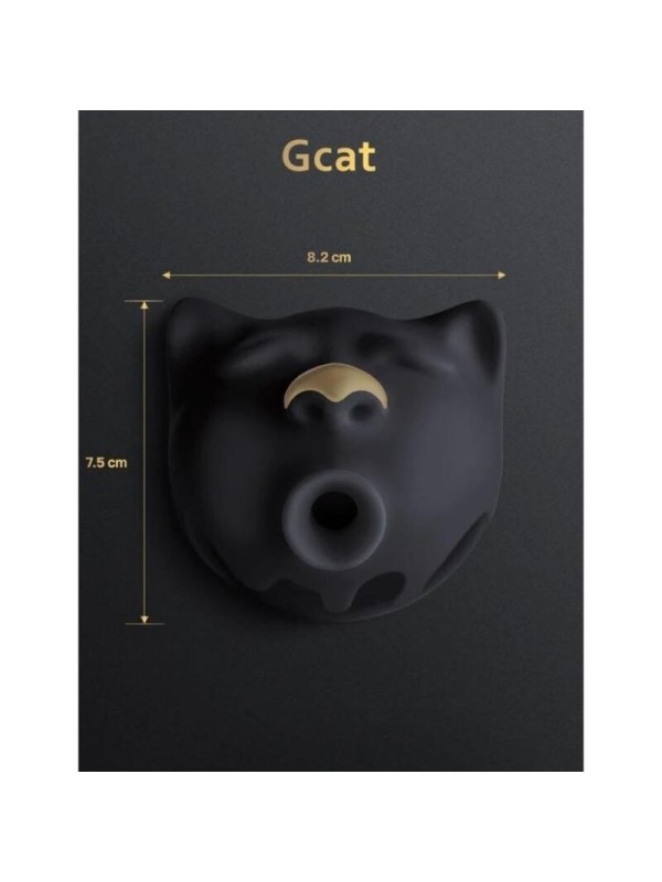 G-VIBE - GCAT MYSTIC SUCCIONADOR DE CLÍTORIS NEGRO