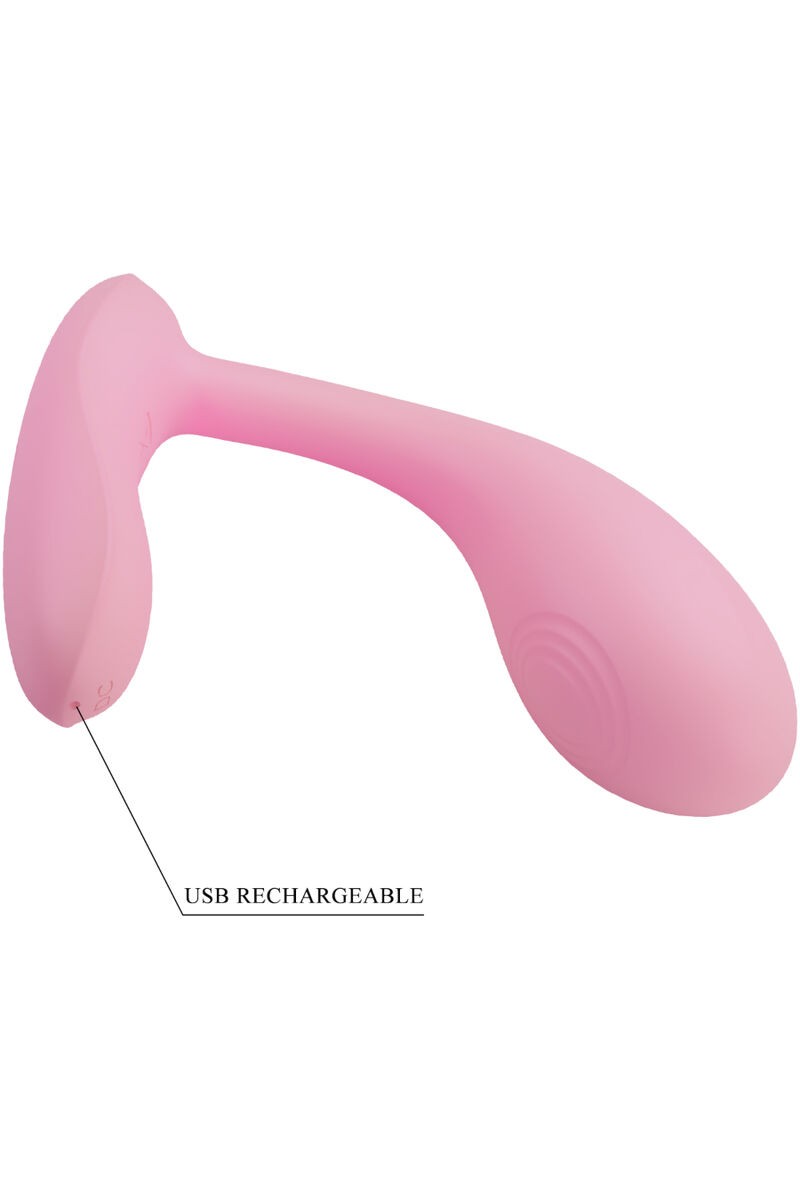 PRETTY LOVE - BAIRD G-SPOT 12 VIBRACIONES RECARGABLE ROSA APP