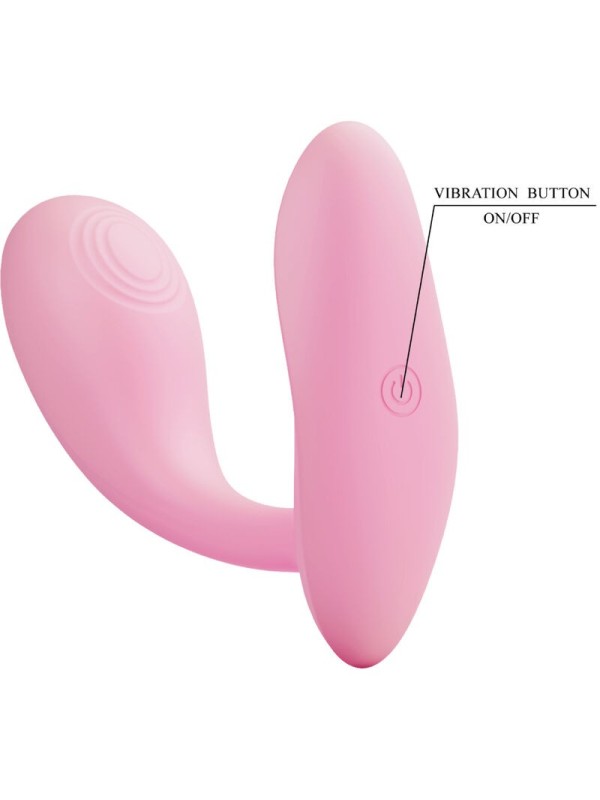 PRETTY LOVE - BAIRD G-SPOT 12 VIBRACIONES RECARGABLE ROSA APP
