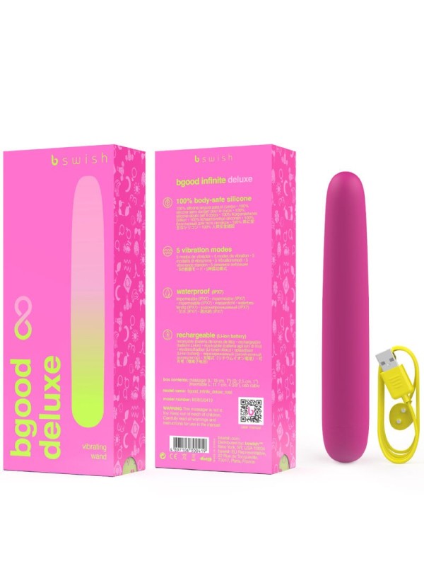 B SWISH - BGOOD INFINITE DELUXE VIBRADOR RECARGABLE SILICONA