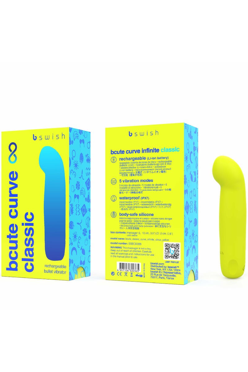 B SWISH - BCUTE CURVE INFINITE CLASSIC VIBRADOR RECARGABLE SILICONA