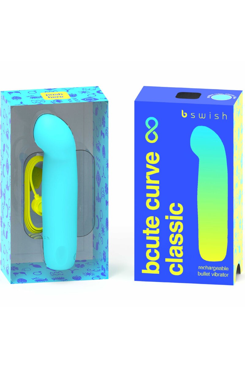 B SWISH - BCUTE CURVE INFINITE VIBRADOR RECARGABLE SILICONA AZUL