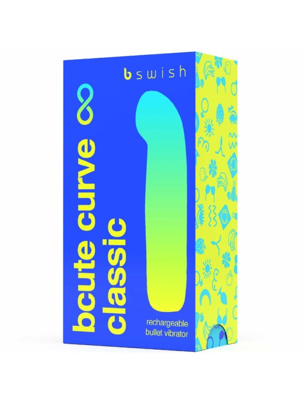 B SWISH - BCUTE CURVE INFINITE VIBRADOR RECARGABLE SILICONA AZUL