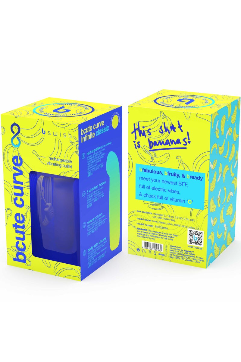 B SWISH - BCUTE CURVE INFINITE CLASSIC VIBRADOR RECARGABLE SILICONA