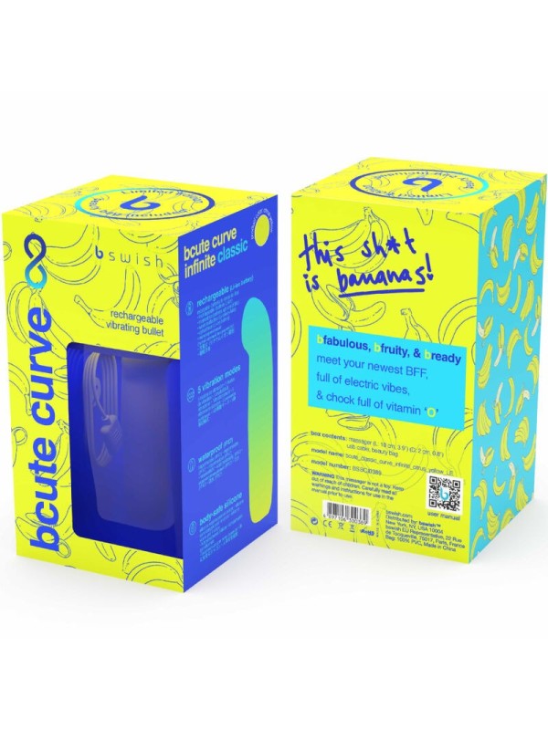 B SWISH - BCUTE CURVE INFINITE CLASSIC VIBRADOR RECARGABLE SILICONA