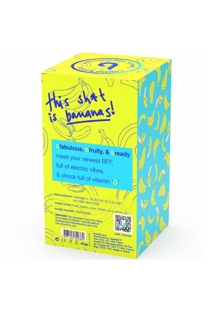 B SWISH - BCUTE CURVE INFINITE CLASSIC VIBRADOR RECARGABLE SILICONA