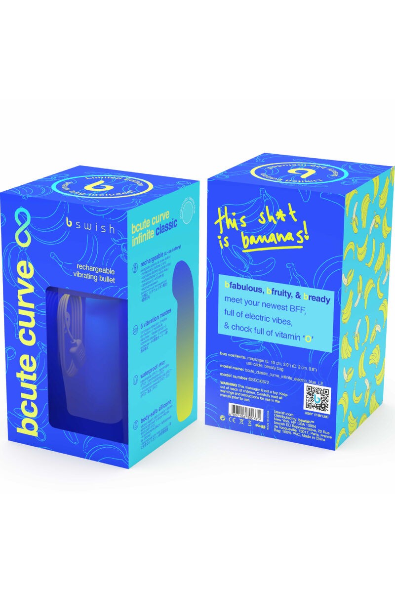 B SWISH - BCUTE CURVE INFINITE CLASSIC VIBRADOR RECARGABLE SILICONA