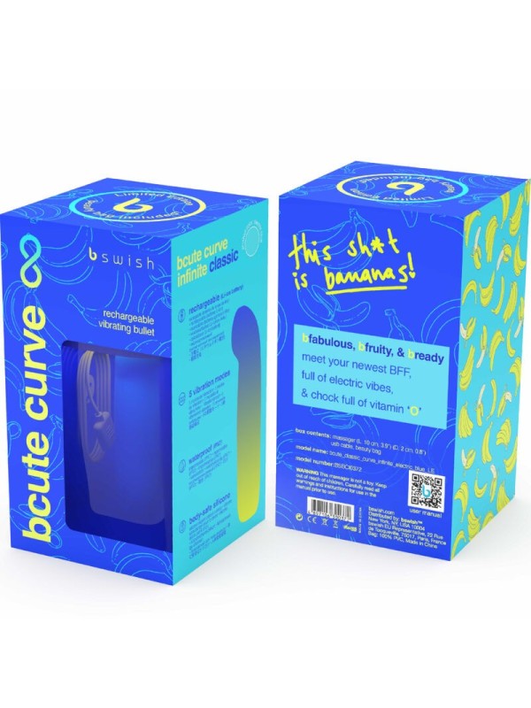 B SWISH - BCUTE CURVE INFINITE CLASSIC VIBRADOR RECARGABLE SILICONA
