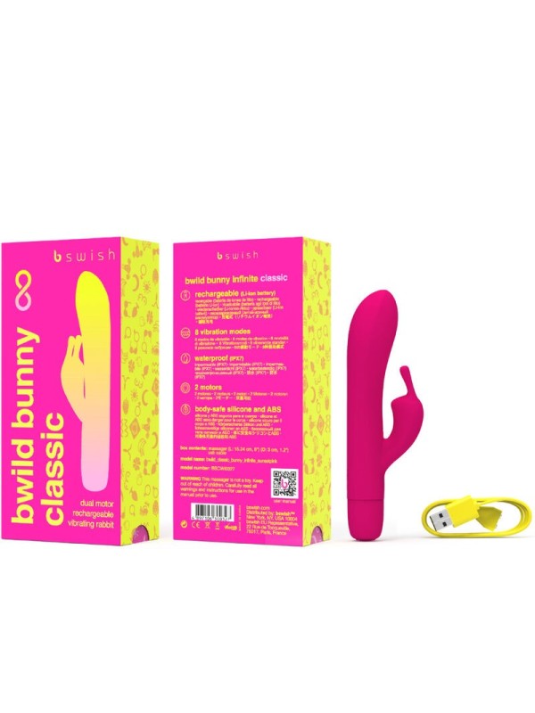 B SWISH - BWILD BUNNY INFINITE CLASSIC VIBRADOR RECARGABLE SILICONA