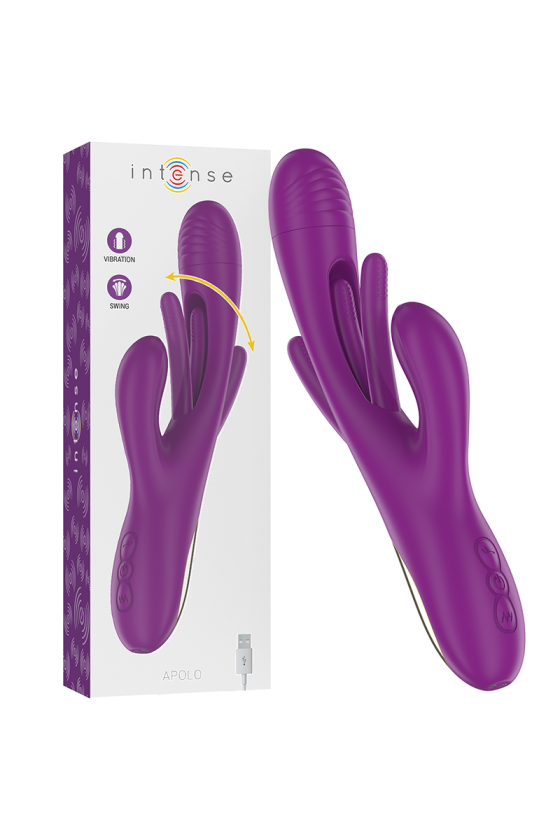 INTENSE - APOLO VIBRADOR RECARGABLE 7 VIBRACIONES CON LENGUA OSCILANTE