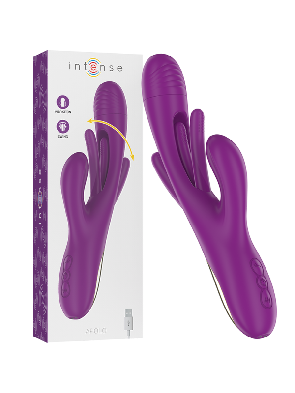 INTENSE - APOLO VIBRADOR RECARGABLE 7 VIBRACIONES CON LENGUA OSCILANTE