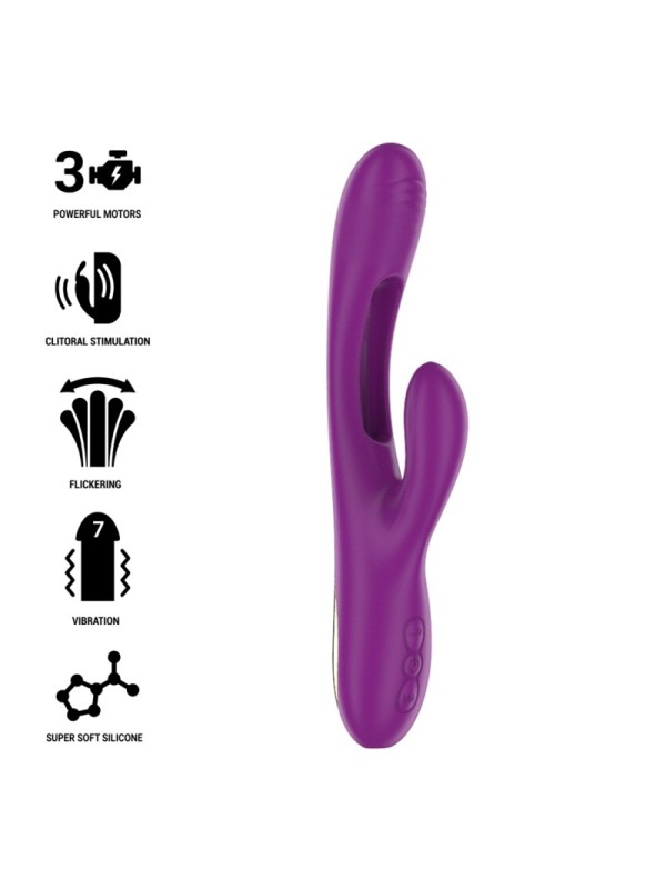INTENSE - APOLO VIBRADOR RECARGABLE 7 VIBRACIONES CON LENGUA OSCILANTE