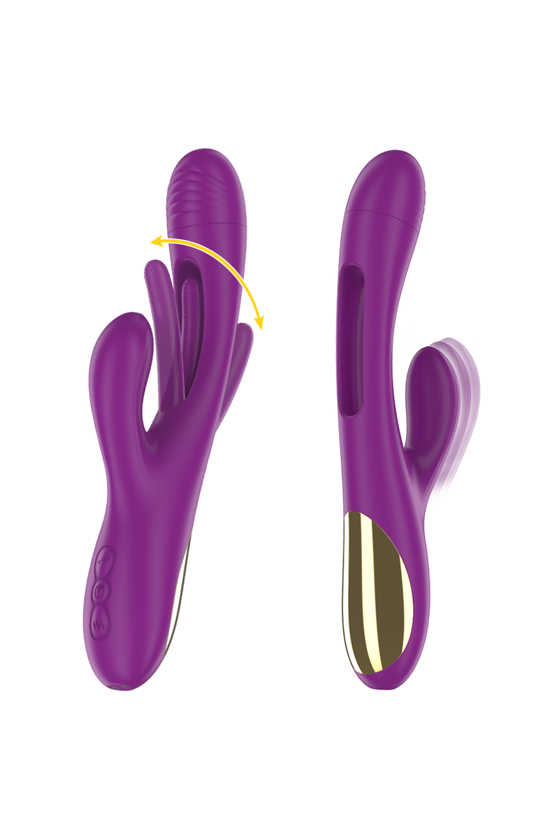 INTENSE - APOLO VIBRADOR RECARGABLE 7 VIBRACIONES CON LENGUA OSCILANTE