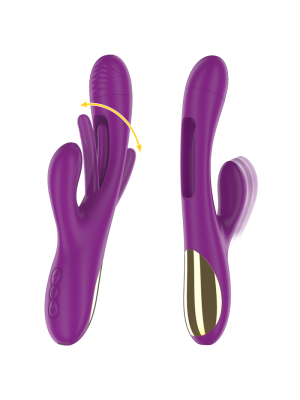 INTENSE - APOLO VIBRADOR RECARGABLE 7 VIBRACIONES CON LENGUA OSCILANTE