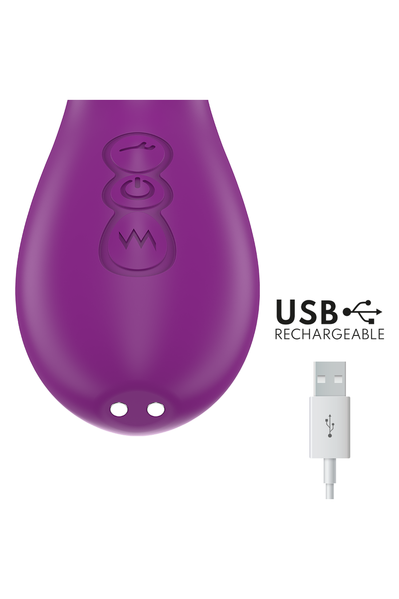 INTENSE - APOLO VIBRADOR RECARGABLE 7 VIBRACIONES CON LENGUA OSCILANTE