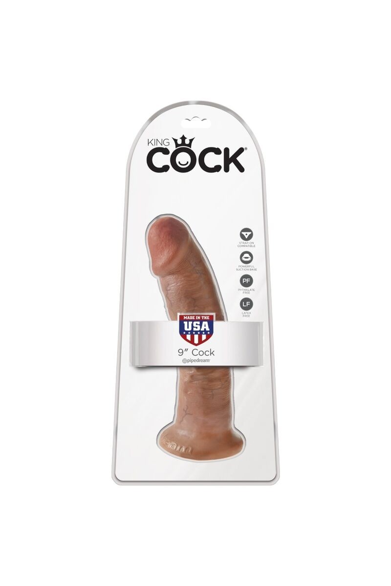 KING COCK - PENE REALISTICO 21.7 CM CARAMELO