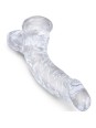 KING COCK - CLEAR PENE REALISTICO CURVADO 16.5 CM TRANSPARENTE