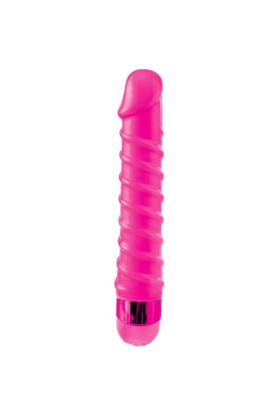 CLASSIX - MASAJEADOR VIBRADOR CANDY TWIRL 16.5 CM ROSA