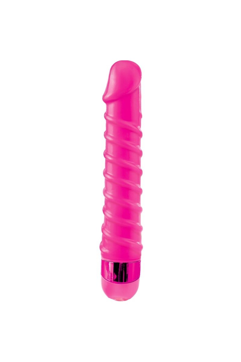 CLASSIX - MASAJEADOR VIBRADOR CANDY TWIRL 16.5 CM ROSA